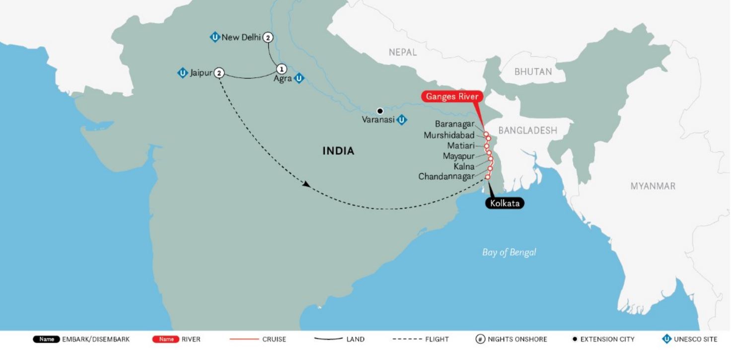 12-Night India’s Golden Triangle and The Sacred Ganges CME AWAY® River Cruise